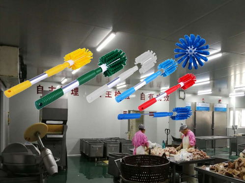 【绞肉机清洁刷,食品厂硬毛管刷清洁管刷】- 